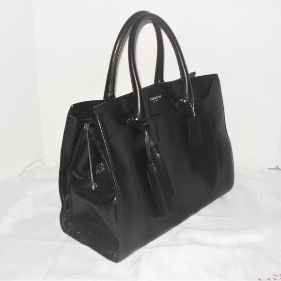 Coach Pinnacle Leather Leighton Frame Carry All 🤩 STUNNING 🤩 SOPHISTICATED 💖 - Picture 3 of 12